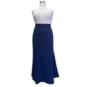 Reserved - ADRIANNA PAPELL Navy Crepe Stretch Mermaid Maxi Skirt Size 18W NWT